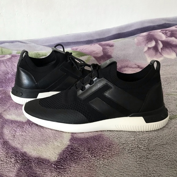 Tod’s No Code Black Sneaker in Mesh and Leather - Picture 5 of 16